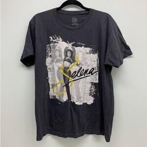 Selena Quintanilla Womens Large Graphic T-Shirt Grey Official Merchandise